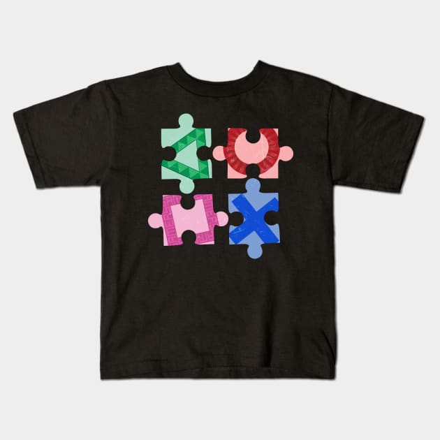 JOYS PUZZLE Kids T-Shirt by Gofart